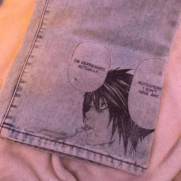Death Note Custom Graphic Jeans - Picture 6 of 9